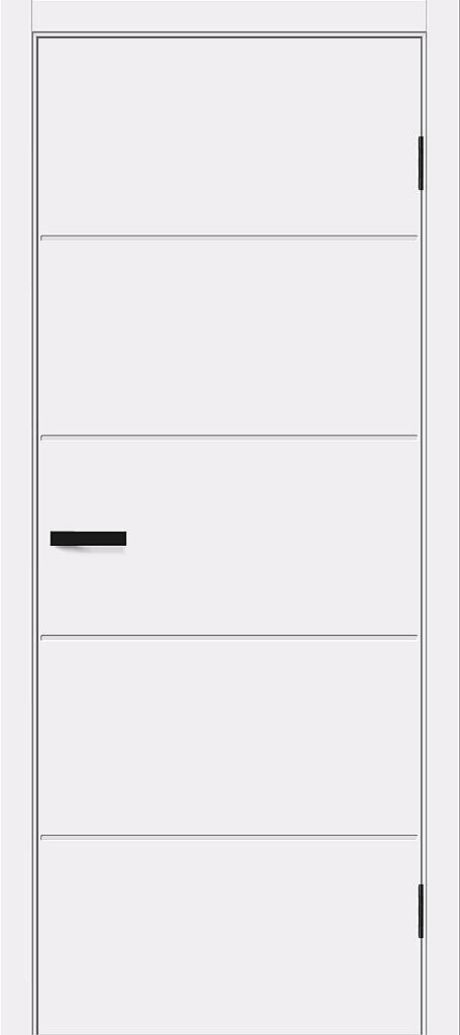 Межкомнатная дверь глухая Граффити-1.Д White Pro (BRAVO)