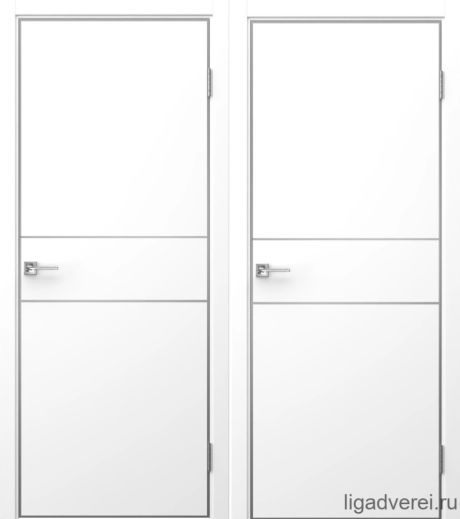 Межкомнатная дверь Prime-3 Белый ПЭТ (Лига дверей)