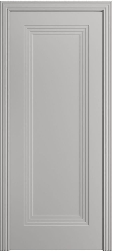 Глухая межкомнатная дверь Каролина-1 Грей Эмаль (Бипи Дорс)