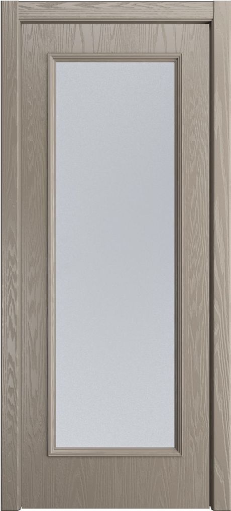 Межкомнатная дверь со стеклом Палермо Латте Шпон (Мильяна)