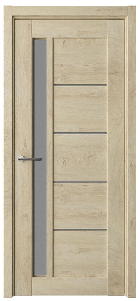 Межкомнатная дверь со стеклом Мехико ширина 70 см Дуб золотистый CPL TL (ALBERO)