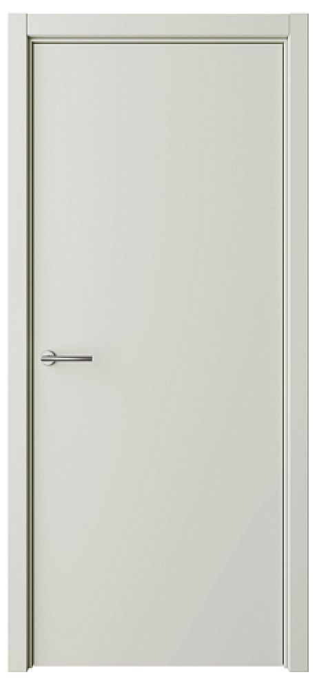 Глухая межкомнатная дверь Геометрия-1 Латте Эмаль (ALBERO)
