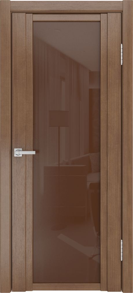 Межкомнатная дверь со стеклом QDO X Дуб палисандр Шпон (Мильяна)