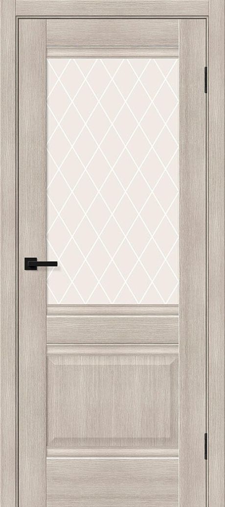 Межкомнатная дверь остекленная Прима-3 Cappuccino Melinga (Mr.wood)