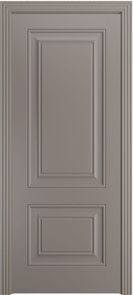 Глухая межкомнатная дверь Версаль-1Ф Темно-серый Эмаль (Мильяна)