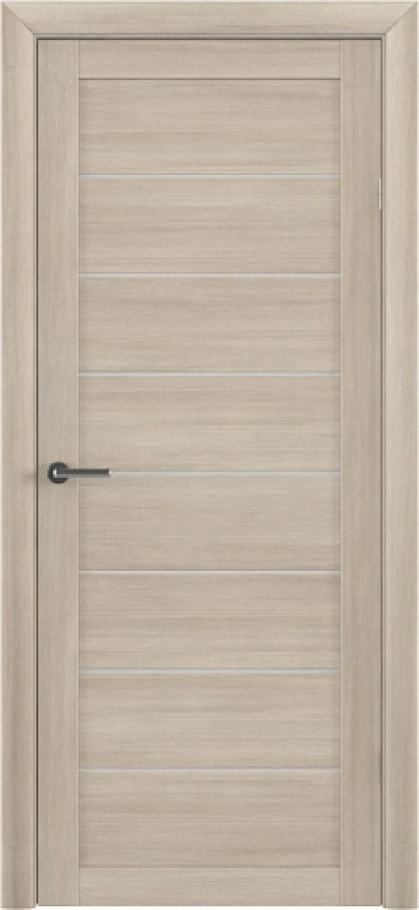 Межкомнатная дверь со стеклом Сеул Лиственница мокко Эко-шпон Стекло мателюкс (ALBERO)