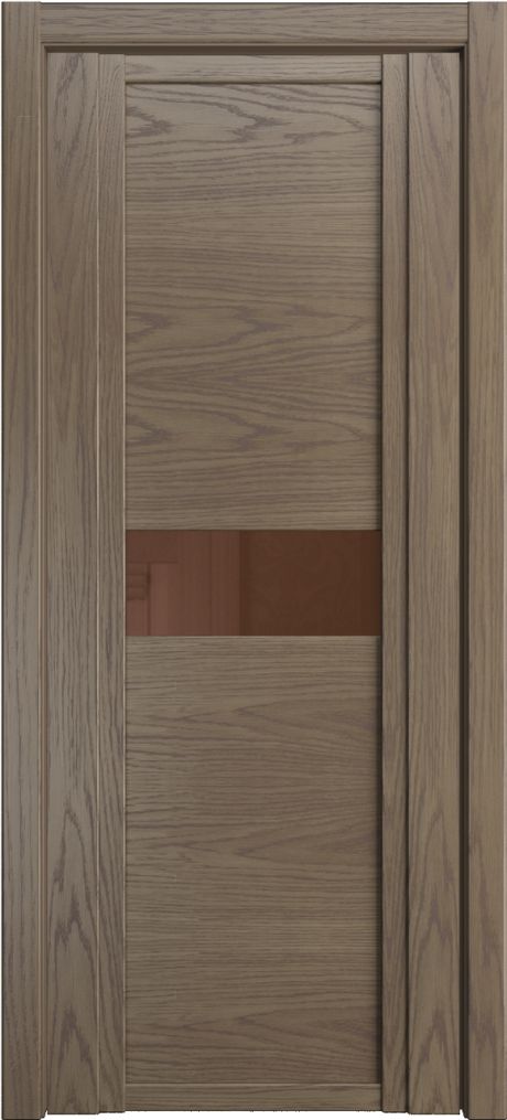 Межкомнатная дверь со стеклом QDO H Дуб грейвуд Шпон (Мильяна)