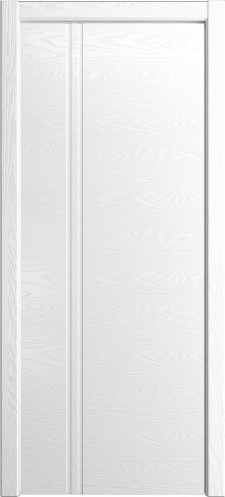 Глухая межкомнатная дверь ID-II Белоснежный Шпон (Мильяна)
