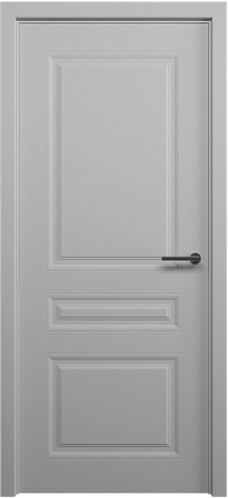 Глухая межкомнатная дверь Стиль-2 Серый Эмаль (ALBERO)