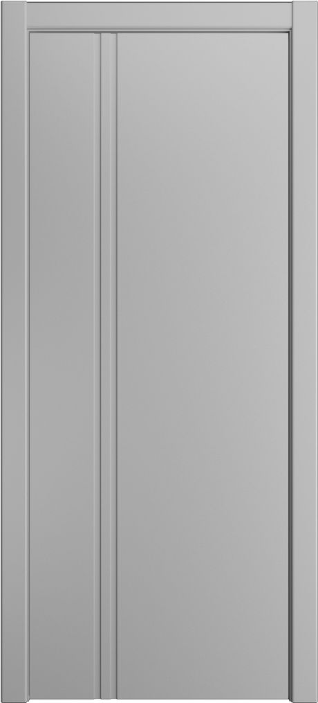 Глухая межкомнатная дверь ID-II Светло серая Эмаль (Мильяна)