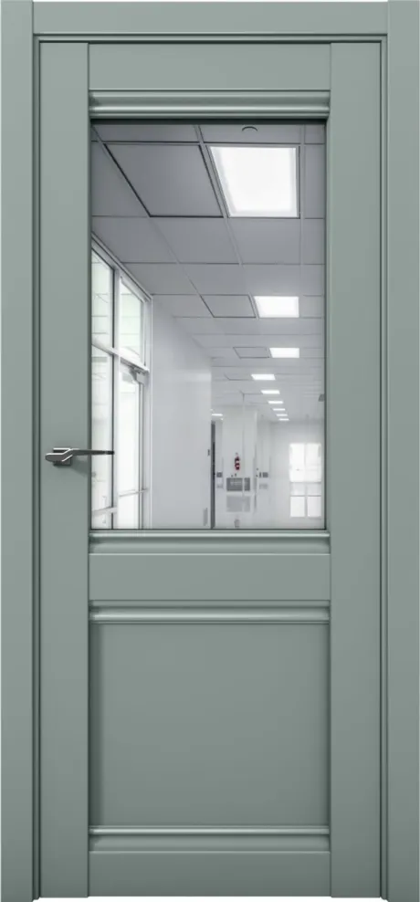 Межкомнатная дверь с зеркалом PRIME 12 Deep Green (Brandoors)