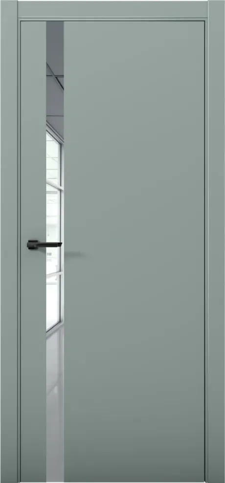 Межкомнатная дверь с зеркалом ESTETICA 07 Deep Green ABS кромка Кромка (Brandoors)