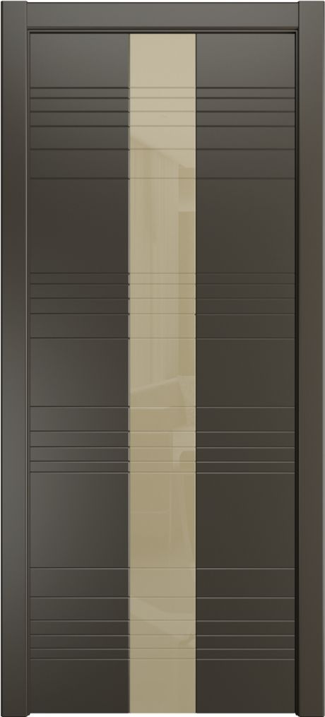 Межкомнатная дверь со стеклом ID-XL Гриджио Эмаль (Мильяна)