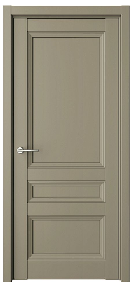Глухая межкомнатная дверь Византия Серый Vinyl (ALBERO)