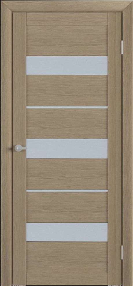 Межкомнатная дверь со стеклом Тренд Т-7 Лиственница латте Eco Tex Стекло мателюкс (ALBERO)