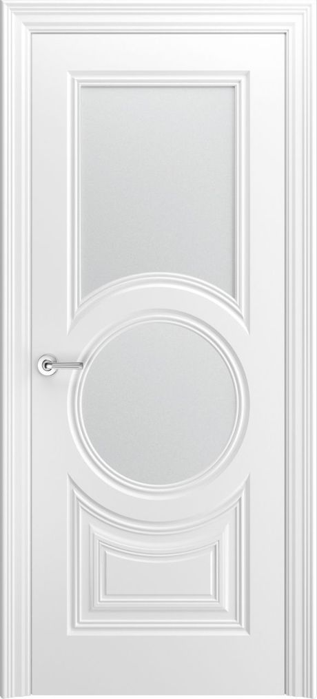 Межкомнатная дверь со стеклом Дельта-8 Белый Эмаль (Шейл Дорс)