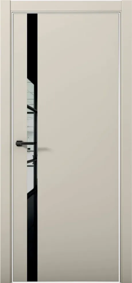 Межкомнатная дверь ESTETICA 07 Силк грей Кромка AL White (Brandoors)