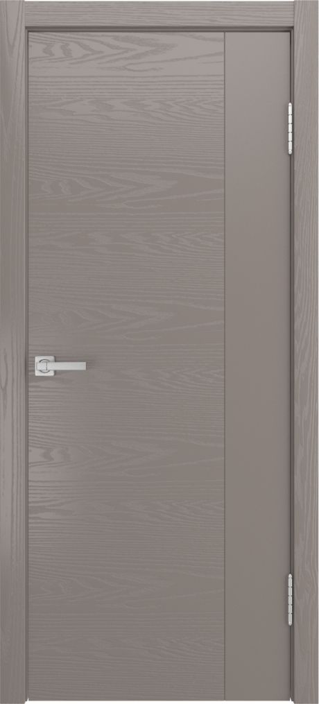 Глухая межкомнатная дверь ID-L Темно-серый Шпон (Мильяна)