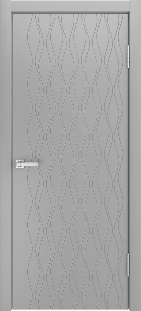Глухая межкомнатная дверь ID-S Светло серая Эмаль (Мильяна)