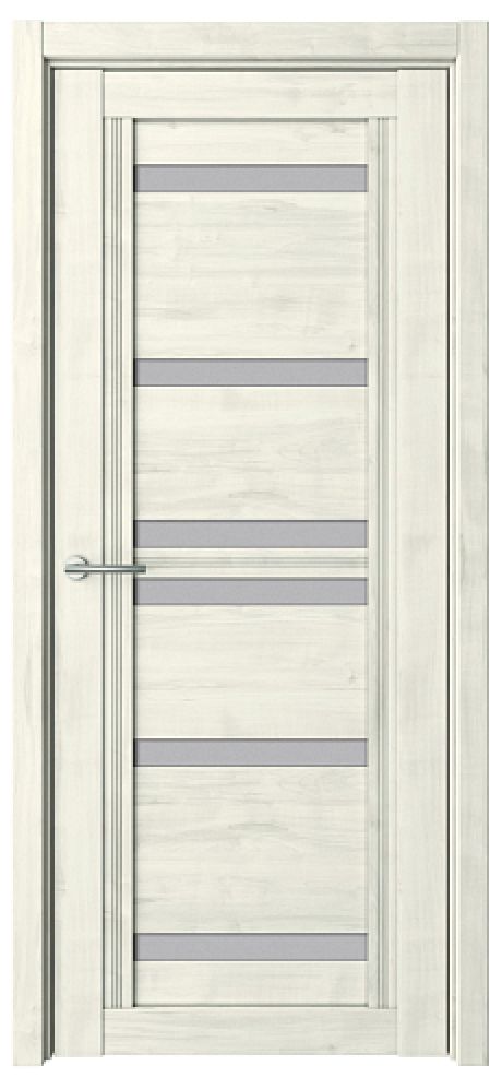 Межкомнатная дверь со стеклом Миссури Жемчужный Soft Touch Стекло мателюкс (ALBERO)