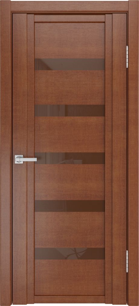 Межкомнатная дверь со стеклом QDO Z Анегри Шпон (Мильяна)