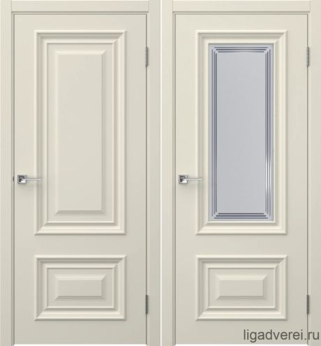 Межкомнатная дверь Diana-2 Жемчуг Эмаль (Лига дверей)