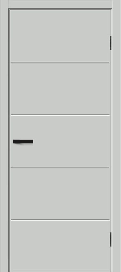 Межкомнатная дверь глухая Граффити-2.Д Grey Pro (BRAVO)