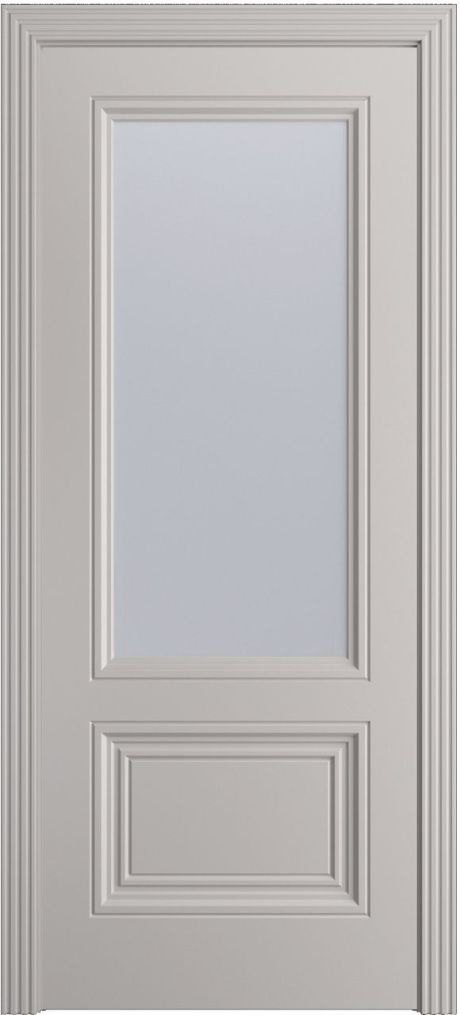 Межкомнатная дверь со стеклом Версаль-1Ф Премиум Агат Эмаль (Мильяна)