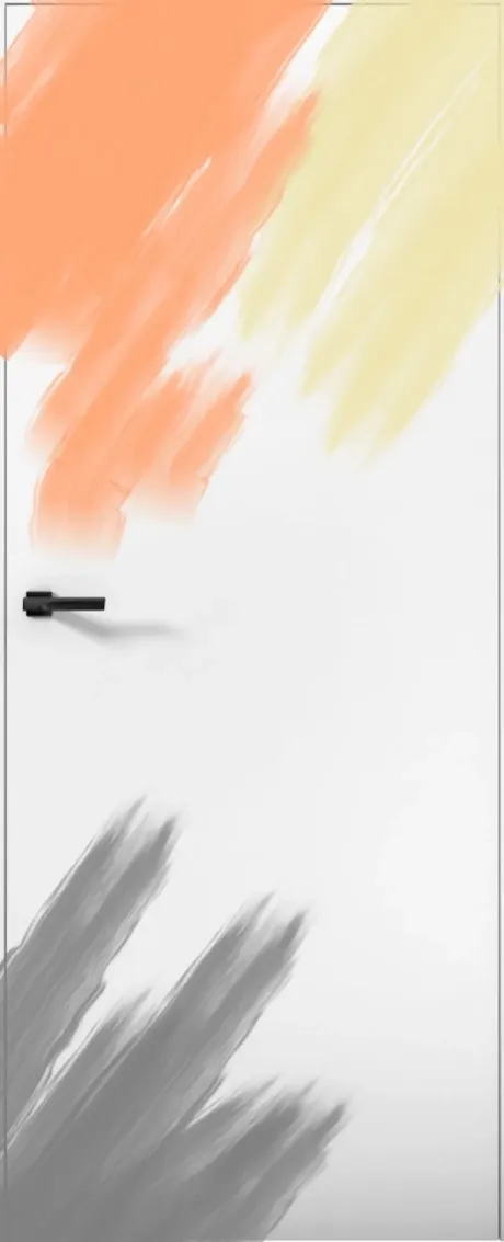 Межкомнатная дверь скрытого монтажа GHOST 1 Под покраску Анодированная кромка AL (Brandoors)