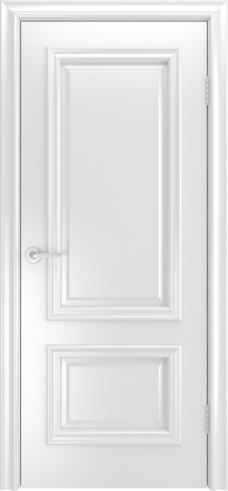 Глухая межкомнатная дверь Бристоль Премиум Белый Эмаль (Мильяна)