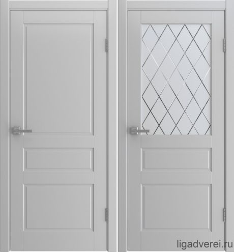 Межкомнатная дверь Stella Светло-серый Эмаль (Лига дверей)