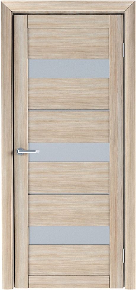 Межкомнатная дверь со стеклом Тренд Т-7 Акация кремовая Eco Tex Стекло мателюкс (ALBERO)