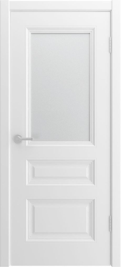 Межкомнатная дверь со стеклом Вижн-5 Белый Эмаль (Шейл Дорс)