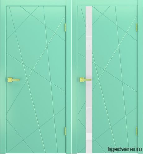 Межкомнатная дверь Fiesta Бирюза Эмаль (Лига дверей)