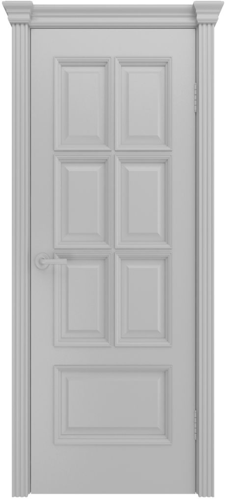 Глухая межкомнатная дверь Палермо-1 RAL 7047 Эмаль (Мильяна)