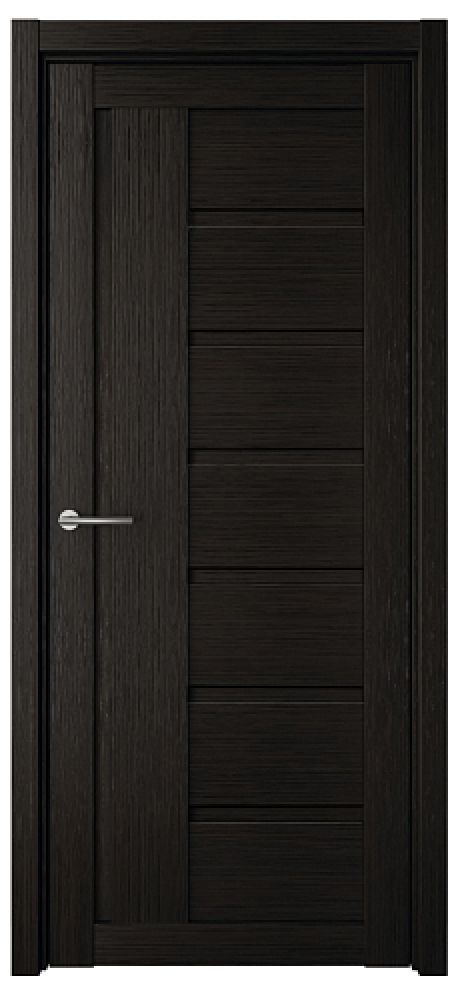 Глухая межкомнатная дверь Мадрид Темный кипарис Эко-шпон (ALBERO)