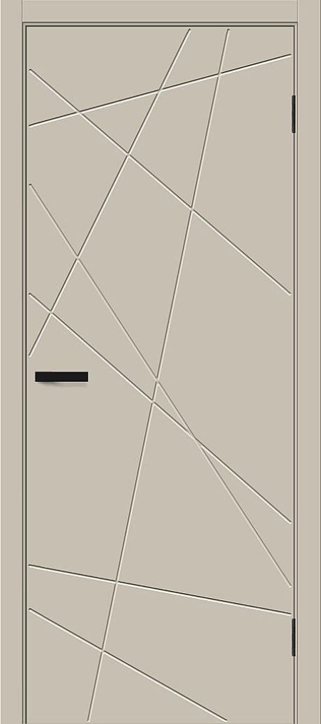 Межкомнатная дверь глухая Граффити-5.Д Cream Pro (BRAVO)