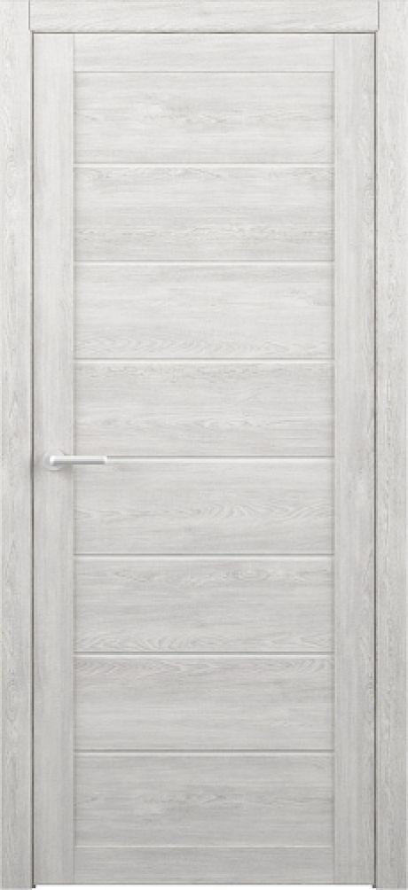 Межкомнатная дверь со стеклом Сеул Дуб нордик Эко-шпон Стекло мателюкс (ALBERO)