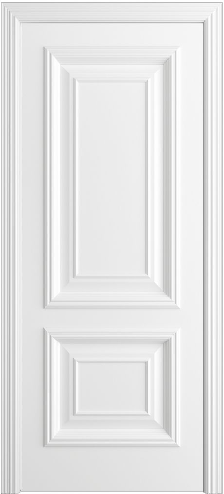 Глухая межкомнатная дверь Сорренто Белоснежный Эмаль (Бипи Дорс)
