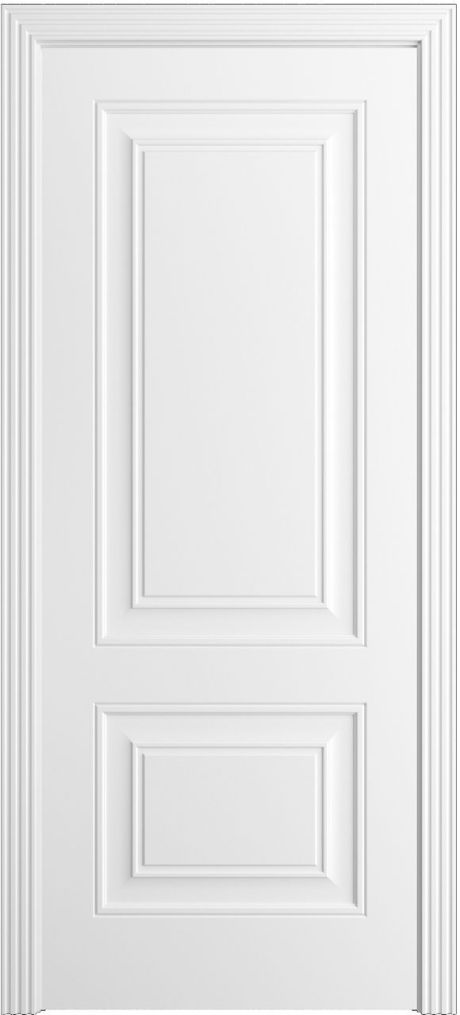 Глухая межкомнатная дверь Версаль-1Ф Белоснежный Эмаль (Мильяна)
