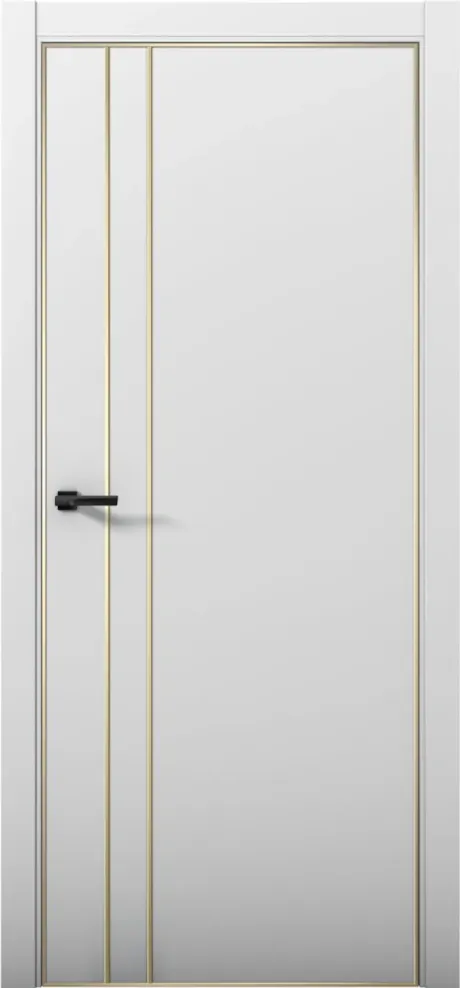 Межкомнатная дверь ESTETICA 04 Манхэттен Кромка AL Gold (Brandoors)