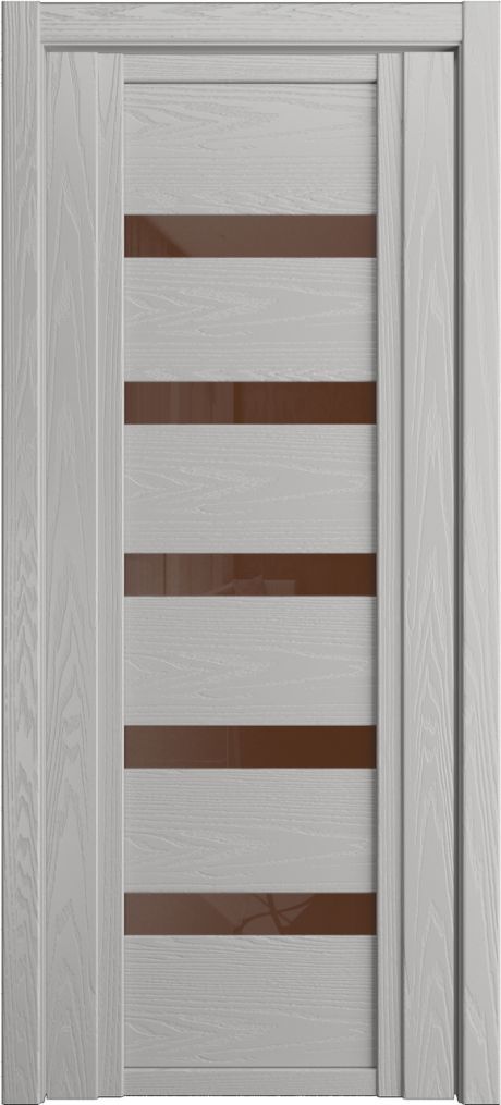 Межкомнатная дверь со стеклом QDO Z Грей Шпон (Мильяна)