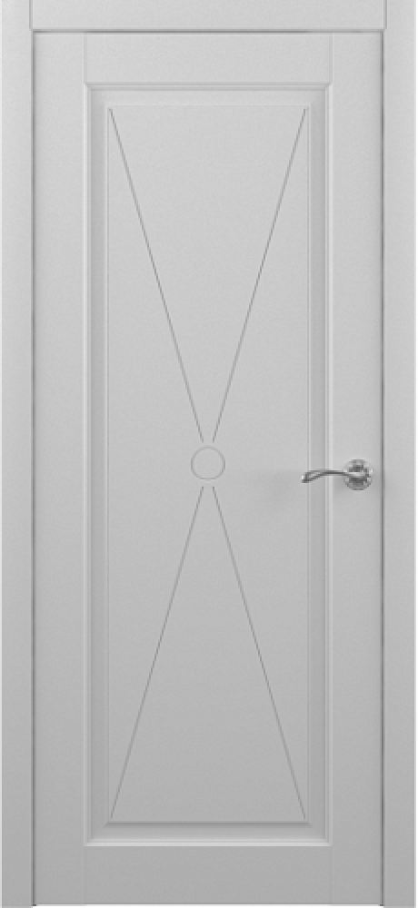 Глухая межкомнатная дверь Эрмитаж-5 Платина Vinyl (ALBERO)