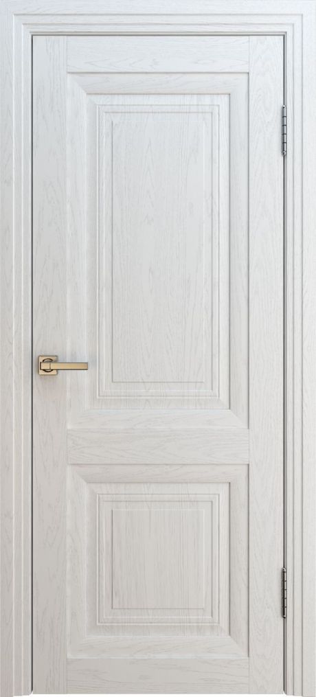 Глухая межкомнатная дверь Венеция Багет 1 Ясень белый Экошпон (Interne Doors)