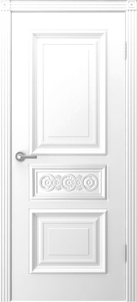 Глухая межкомнатная дверь Премьера Белый Эмаль (Шейл Дорс)