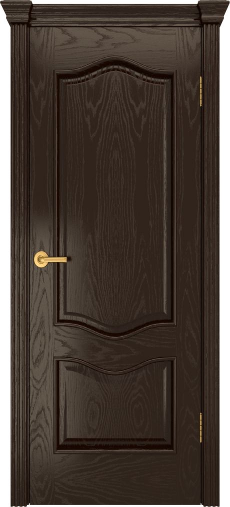 Глухая межкомнатная дверь Марсель Темный шоколад Шпон (Бипи Дорс)