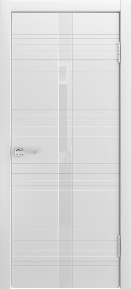 Межкомнатная дверь со стеклом ID-X Белый Эмаль (Мильяна)