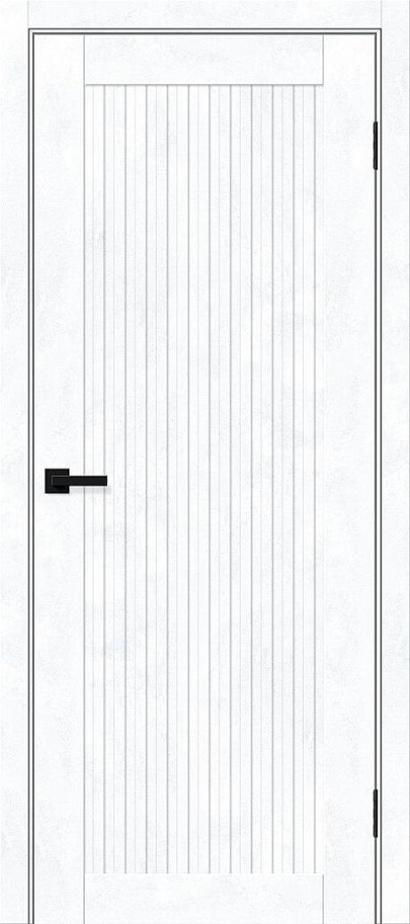 Межкомнатная дверь глухая Браво-50 Snow Art (Mr.wood)