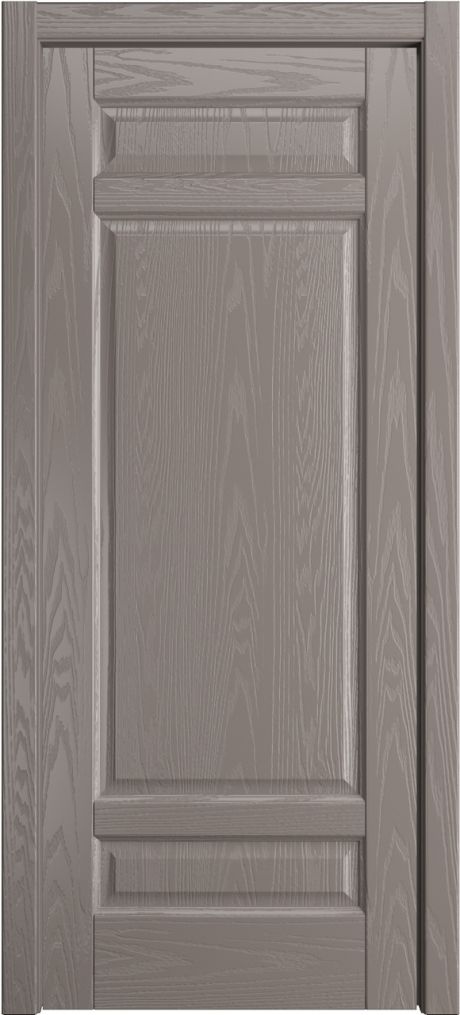 Глухая межкомнатная дверь Клариса Темно-серый Шпон (Мильяна)