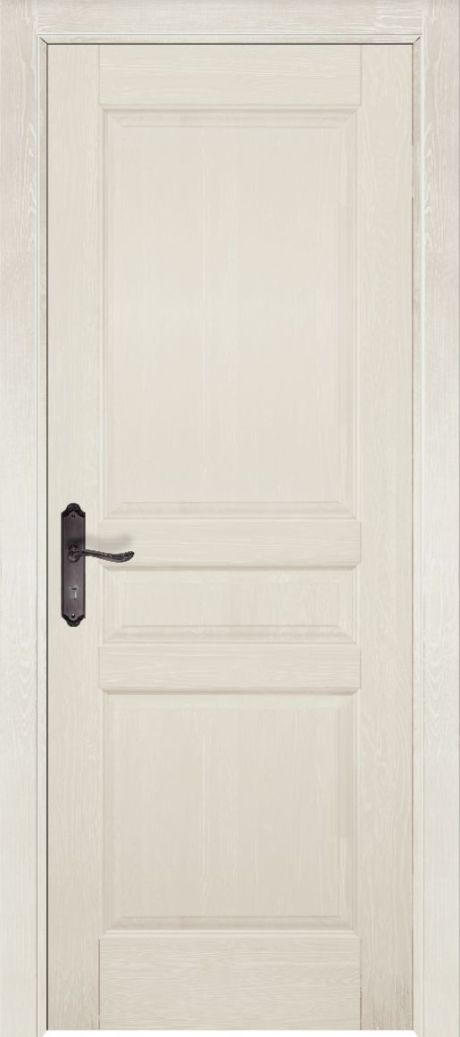 Глухая межкомнатная дверь Валенсия Слоновая кость Массив сосны (ОКА)